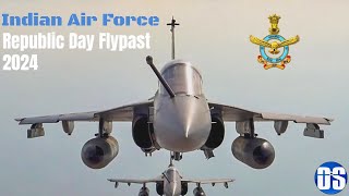 Indian Air Force Flypast  Republic Day Parade 2024 [upl. by Nomis]