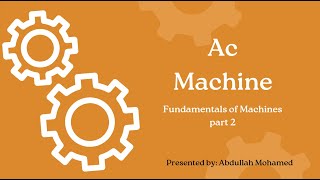 AC Machine  Fundamentals of AC Machine quotpart 22quot [upl. by Eixam]