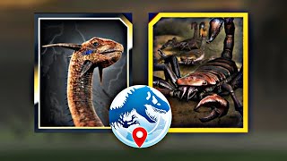 GEMINIDEUS Vs PULMONOSCORPIUS  EPIC SCORPION in Jurassic World Alive [upl. by Ferdinana928]