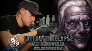 Tattoo Time Lapse  Ralf Nonnweiler [upl. by Ydne]