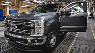 2023 Ford FSeries SUPER DUTY Production In The USA [upl. by Imhsar143]