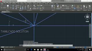 AutoCAD Polyline Ray amp Construction Line Tamil [upl. by Eugenle]