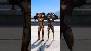 GTA V  IRONMAN VS HULK SUPERHERO BATTLE 🔥 shorts gta5 [upl. by Hulburt]