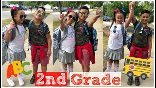 Our First Day of 2nd Grade GRWM FOR SCHOOL [upl. by Nylkaj]