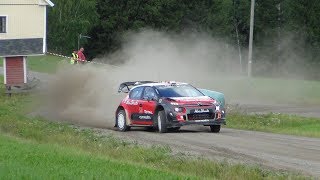 Craig Breen Rally Finland test 2207 2018 [upl. by Dibri]