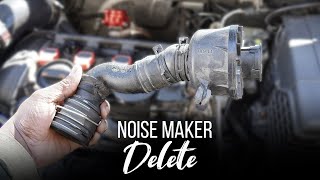 VW MK6 GTI Noise Maker Pipe Delete How to Remove Noise Pipe 20102014 [upl. by Rockwood]