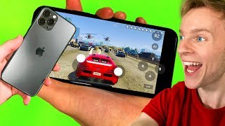 GTA 5 MOBILE  10 STAR WANTED LEVEL iPhone 11 [upl. by Aneed]