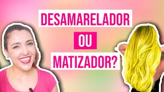 DESAMARELADOR OU MATIZADOR QUAL A DIFERENÇA Desejos de Beleza [upl. by Mundt]