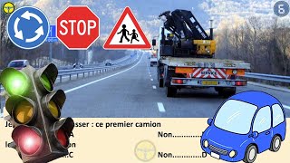 Code de la route 2022 Serie 1 permis de conduire  tests renforcés code de la route test gratuit 😘 [upl. by Wohlen849]