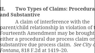 Procedural and Substantive Claims Against Child Protection Services [upl. by Aihsetal]