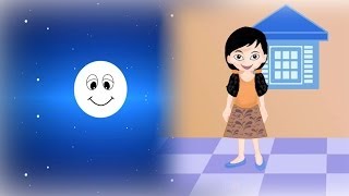 Chanda Mama Gol Gol  चंदा मामा गोल गोल  Hindi Poems For Kids [upl. by Sandi]