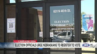 Election officials urge Nebraskans to register to vote [upl. by Ahsekat]