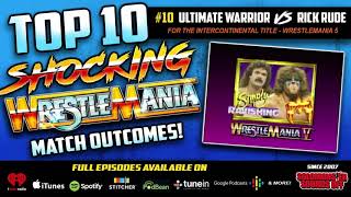 Shocking WrestleMania Match Outcomes 10 Rick Rude Pins The Ultimate Warrior [upl. by Karub943]