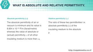 What is Absolute And Relative Permittivity  Electrostatics  Applied Physics [upl. by Naicad218]