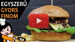 Házi hamburger  Recept Videók [upl. by Anairo]