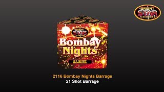 Bright Star Fireworks  2116 Bombay Nights 21 Shot Barrage [upl. by Yna]