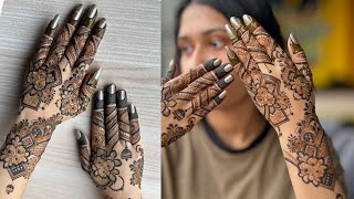 New year henna  Arabic style henna design 😍 [upl. by Petua]