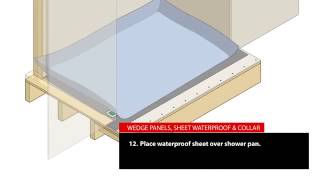 SHOWERLINE DRAIN Curbless Shower with Linear Shower Drain for Tile [upl. by Gnidleif]