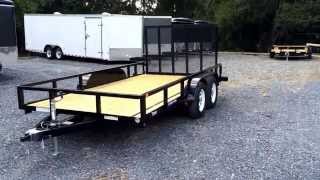 Sure Trac 7x14 Tube Top Utility Landscape Trailer 7000 GVW ST8214TATB070 Best Choice Trailers [upl. by Hazem]