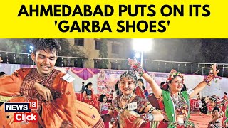 Navratri Ahmedabad Today  Ahmedabad Becomes GarbaReady As Navratri Season Begins  N18V [upl. by Tijnar]