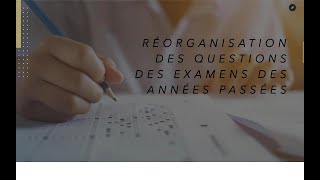 réorganisation des examens des années passées révision organisation générale de la cellule [upl. by Dnarb]