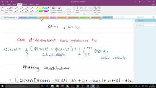 dAlemberts Formula Piecewise Function [upl. by Ossie]