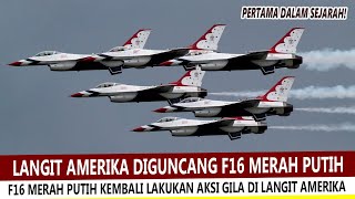 FULL MENEGANGKAN JET TEMPUR MERAH PUTIH GUNCANG LANGIT AMERIKA  INDONESIA [upl. by Jain]