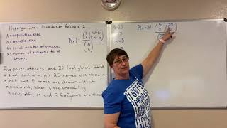 Hypergeometric Distribution Example [upl. by Bernarr]