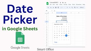 How to Use Date Picker Calendar in Google Sheets [upl. by Dlonyar872]