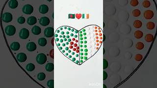 🇧🇩♥️🇮🇪 country flag colour drop mix what your country flag comments please ✨ [upl. by Eintroc]