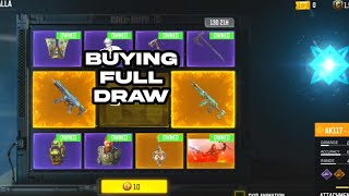 BUYING DOUBLE LEGENDARY DRAW QQ9 AK117 CODM S10 2024 COD MOBILE SEASON 10 HALL OF VALHALLA [upl. by Ana]