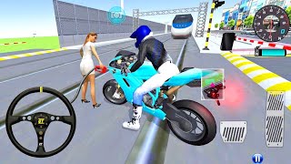 ✅3D Driving Class Simulator GV Bullet Train Vs Motorbike  Bike Driving Game  Android Gameplay [upl. by Findlay414]