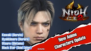 CLOSED NIOH 2 NEW ANIME CHARACTERS KAWAKI amp MANY MORE FOR PS4PS5  CHARACTER CODES [upl. by Aissirac]