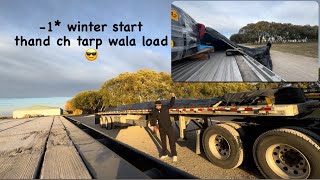 1 winter start canada 🇨🇦 truck vlog  canada tryck driver automobile canadiantrucking trucking [upl. by Aisatnaf976]