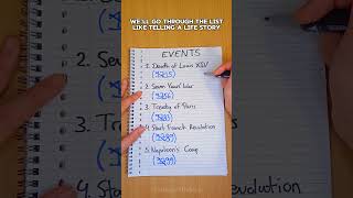 How to Remember Any Date studying study school studytips student students highschool help [upl. by Nelubez240]