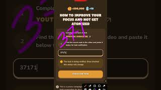 HOW TO IMPROVE YOUR FOCUS AND NOT GET ATOMIZED । Memefi New Vedio Code [upl. by Laura550]