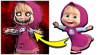 Masha And The Bear Horror Version Art  Scary Version [upl. by Llenrac]