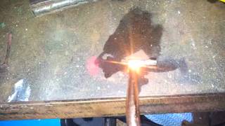 HHo torch melting glass fuse demo [upl. by Toiboid]