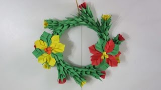 TUTORIAL  How to make Christmas Wreath [upl. by Nyl]