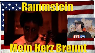 Rammstein  Mein Herz Brennt Official Video English Lyrics  REACTION [upl. by Eelana]