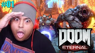 THIS GAME IS CRAZY DOOM ETERNAL CAMPAIGN 01 [upl. by Casabonne369]