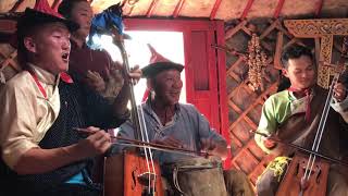 Mongolian folk music band [upl. by Ojyma]