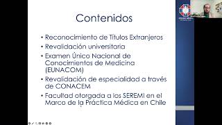 Clase EUNACOM y Procedimientos de Reconocimiento y Revalidación de Títulos Extranjeros [upl. by Ginsburg]