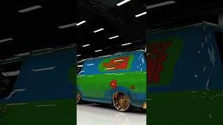 ScoobyDoo Mystery Machine 360 Spotlight on Polished Copper Dayton Wire Wheels on Vogue Tires 🛞💨 [upl. by Eelanna]