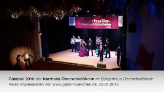 Galaball 2016 der Narrhalla Oberschleißheim im Bürgerhaus Oberschleißheim [upl. by Annala533]