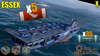 Essex 5 Kills amp 275k Damage  World of Warships Gameplay [upl. by Sommers]