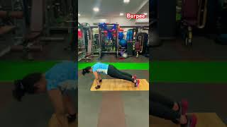 Burpee workout  Burpee girl workout  gym pt viral trending youtubeshorts [upl. by Ahsinahs512]