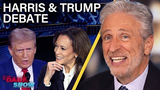 Jon Stewart Tackles Harris amp Trumps Debate and What This Means for the Election  The Daily Show [upl. by Basset]