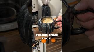 Pumpkin spice latte espresso coffeerecipe pumpkinseason halloween [upl. by Cedell391]