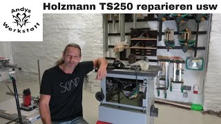 Neue Werkstatt einrichten TKS250 Holzmann reparieren French Cleat für die Zwingen usw [upl. by Novets]